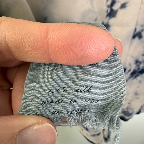 Raquel Allegra Oversized Boxy Silk Top 1 - Picture 8 of 9